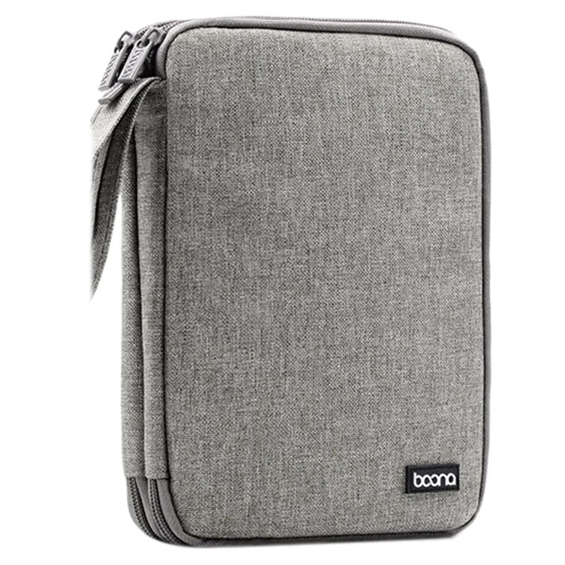 BOONA Bolsa de almacenamiento multifuncional portátil impermeable para Ipad Mini, caja de disco duro, Cable de auriculares, Cable de datos, teléfono