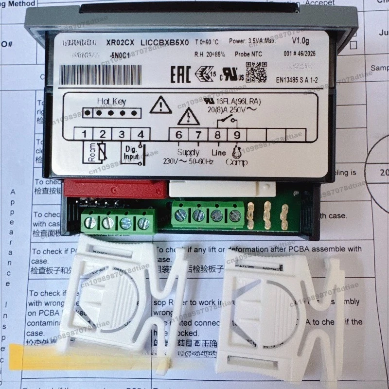 For Thermostat XR02CX-5N0C1 220V, Single Relay