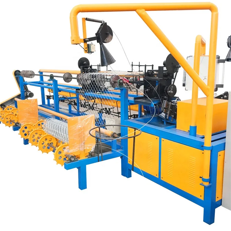 Making Machine Fully Automatic Weaving Double Wire Mesh Chain Link Machinery Stainless Steel Chain Making Machine