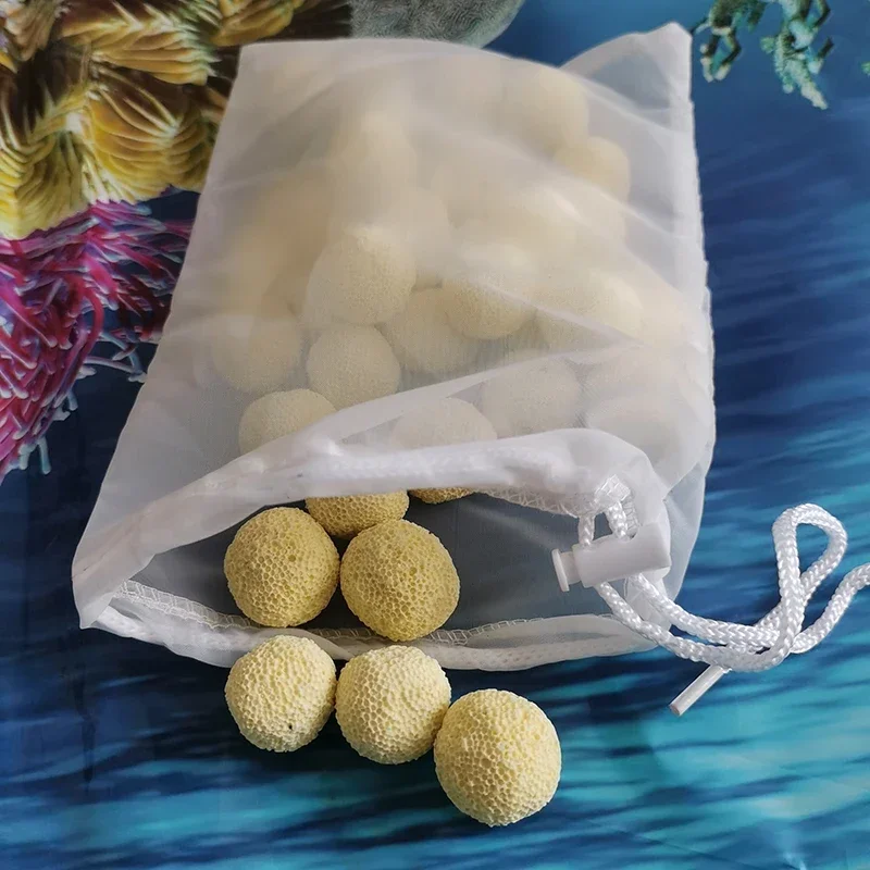 200 Mesh Nylon Filter Net Bag Acquarium Bio Ball Carbon Media Isolation Bags Food Filter Strainers Mesh Kitchen Strainer Bags