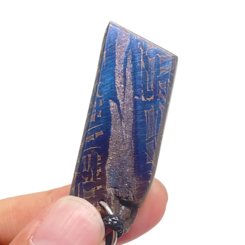 27.7g Muonionalusta meteorite pendant Natural iron meteorite pendant Meteorite slice Collection -LK234