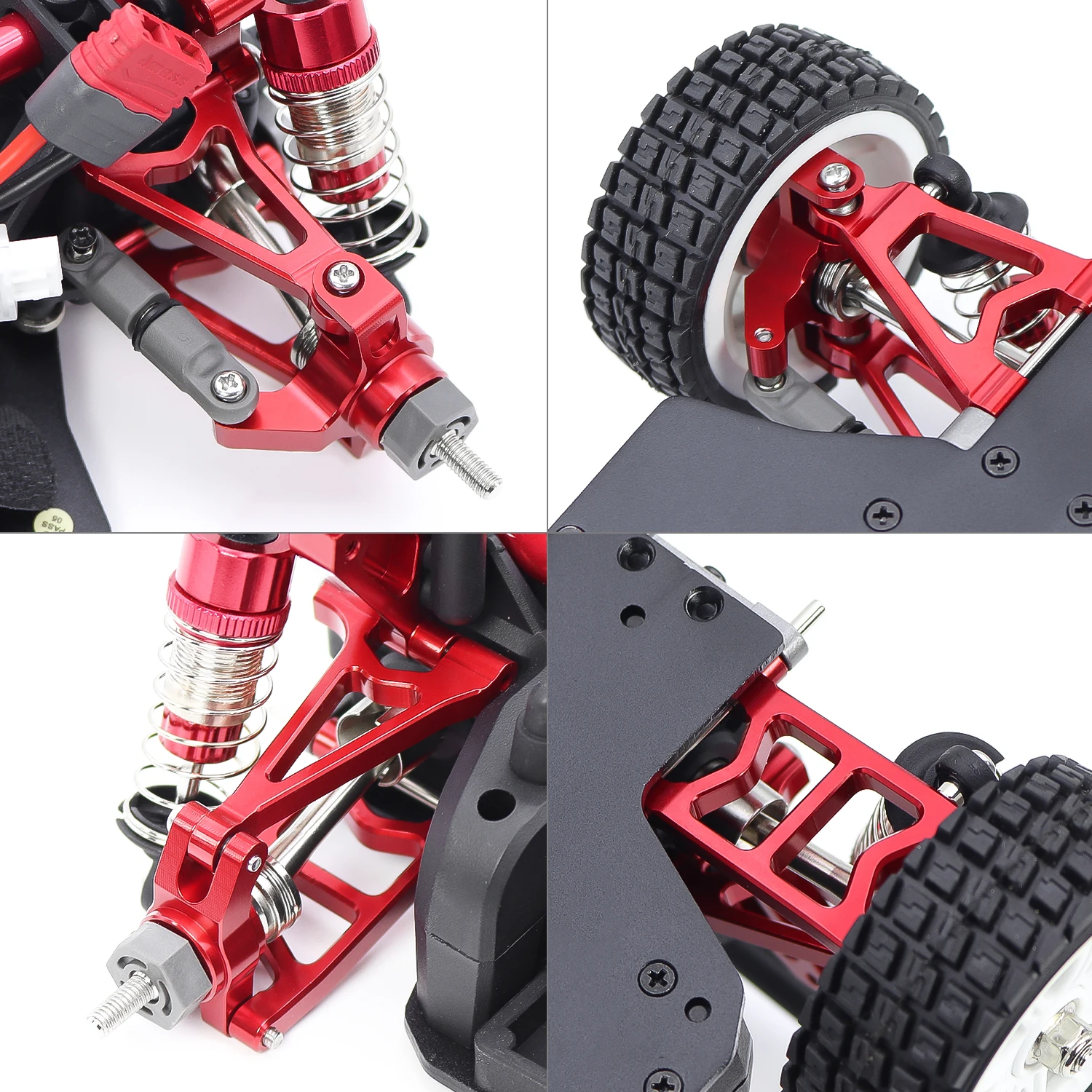 Metal Steering Assembly/Tie Rod /Front Rear Upper Low Swing Arm For 1/14 MJX Hyper Go 14303 14302 14301 RC Upgrade Part