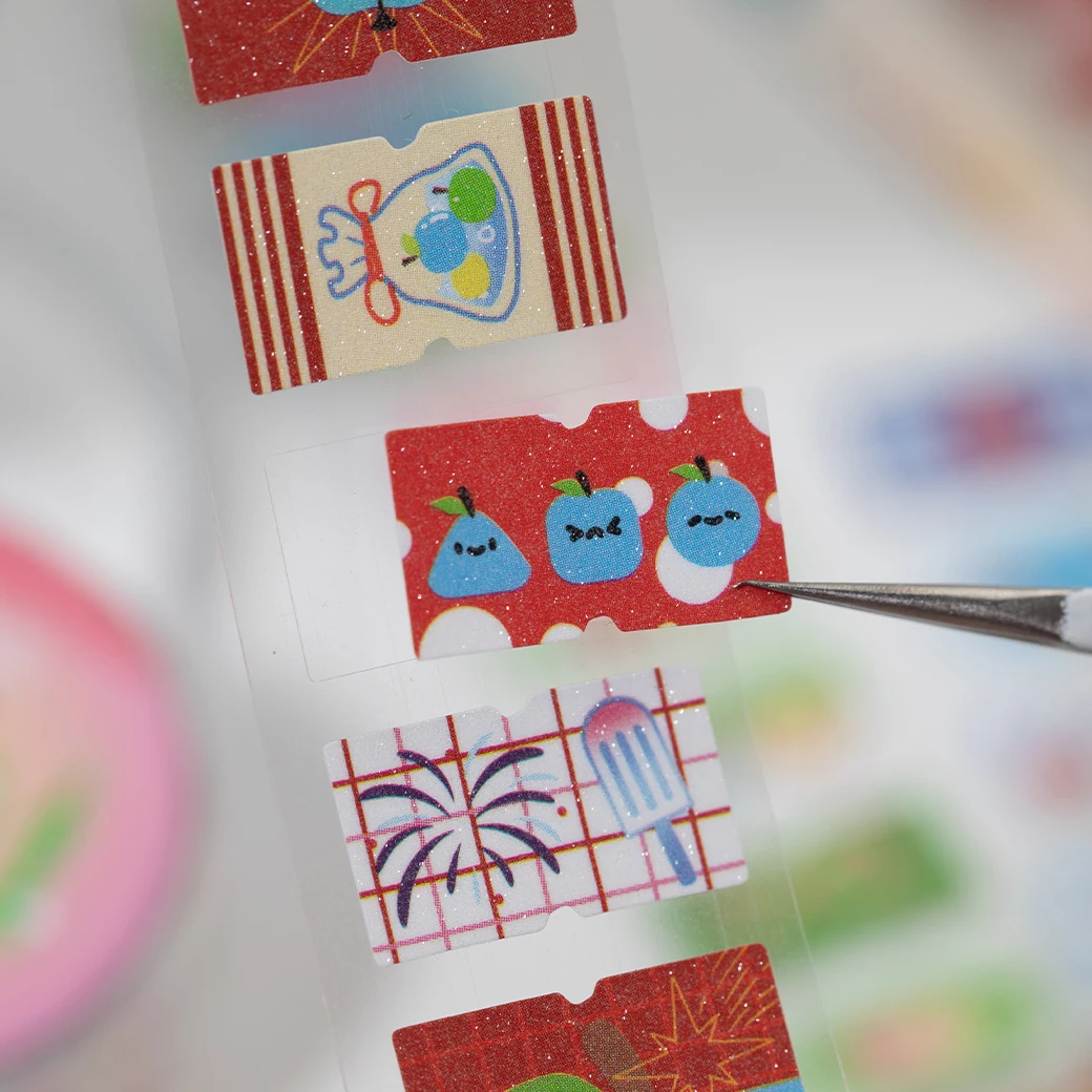 25 مللي متر * 2 متر/لفة أبل الخيال سلسلة Kawaii يموت قطع ملصقات للتسمية DIY بها بنفسك سجل القصاصات الديكور مذكرات غير المرغوب فيه مجلة ملصقات الجمالية #6