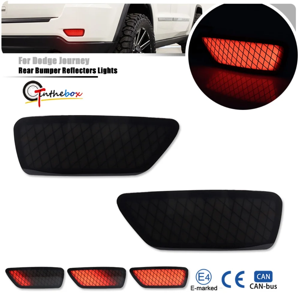 LED Rear Bumper Reflector Lights For Jeep Compass,Patriot,WK2 Grand Cherokee Tail/Brake Light Running Light Dynamic Turn Signal
