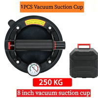 NEW Vacuum Suction Cup 8 Inch 250kg with Pressure Gauge Plastic Handle Heavy Duty Lifter for Granite Tile Glass Manual Lifting