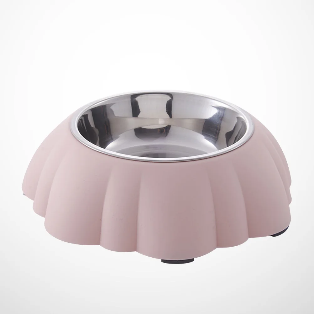 

Stainless Steel Pet Bowl Durable Dog Feeder Non Slip Food Water Easy Clean Unique Design Practical Pet Supplies