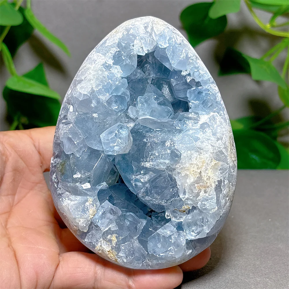 Celestite With Cluster Crystal Natural Stone Quartz Stone Minerals Garden Decoration Reiki Luck Love Energy Healing Spiritual