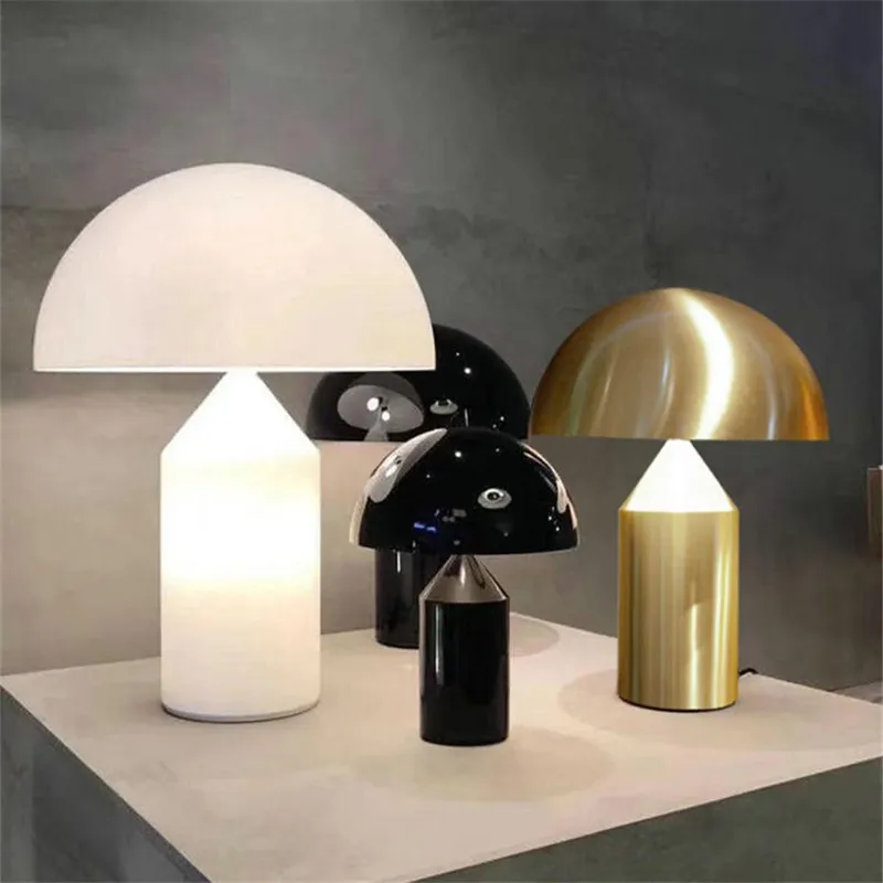 Designer Oluce Atollo Lamp Creative Mushroom Lamp For Bedroom Study Living Room Decoration Nordic Simple Bedside Table Lamp