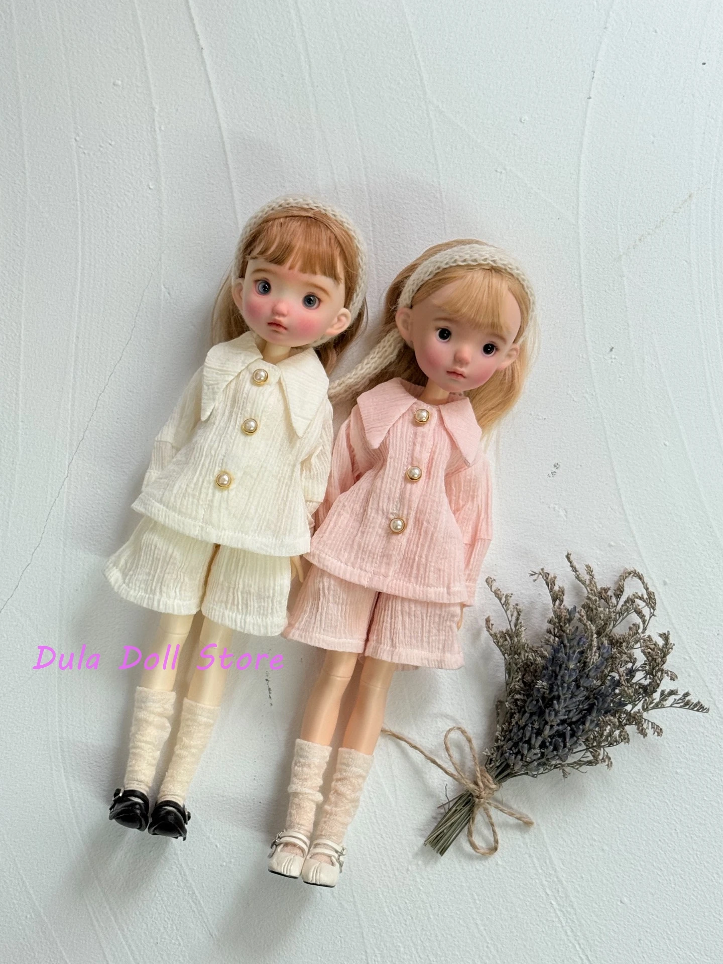 

Одежда для кукол Dula Doll для Blythe, Landoudou, Landazz, ob24, ob22, Licca 1/6, весенний комплект в розовом и светло-желтом цветах