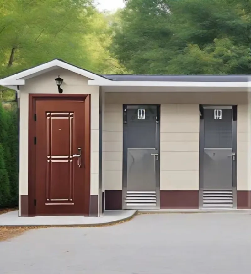 

Customized Tiny Home Cabin Portable Bathroom Low Price Industrial Style Made of Steel Mobile Outdoor Public Toilet