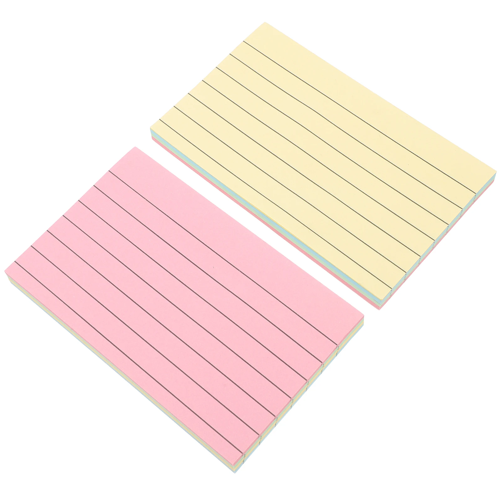 

180pcs Index Cards Colorful Paper Ruled Record Card Ruled Record Cards Material Notebook