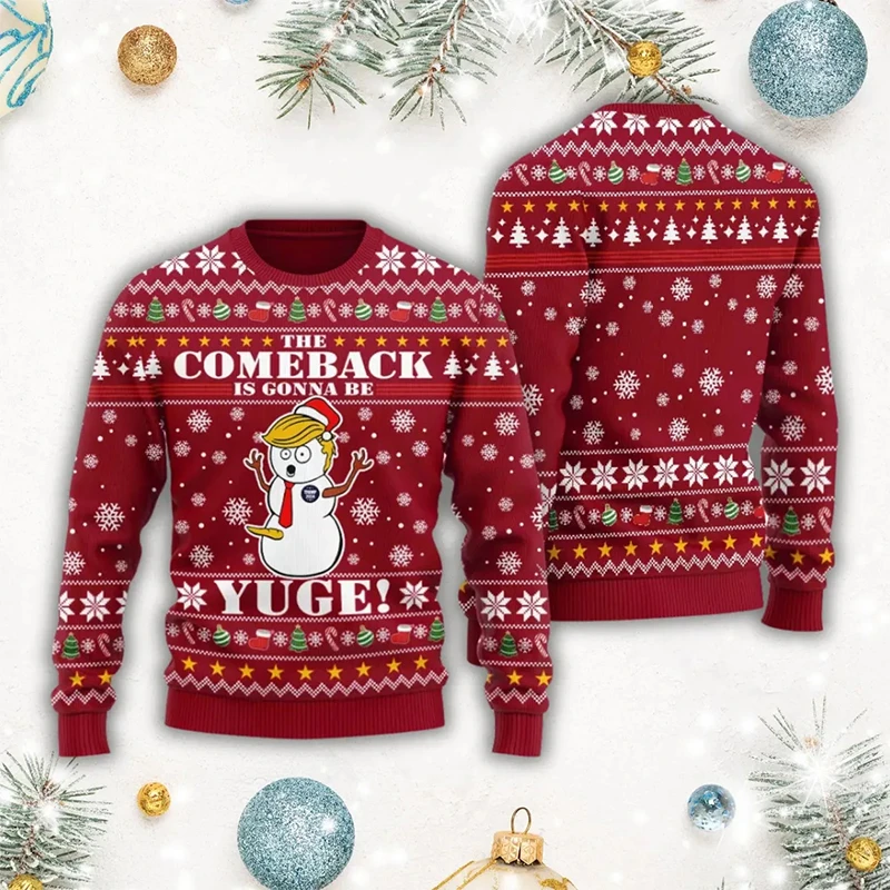 

Santa Claus Funny Ugly Christmas Sweaters Christmas Sweater Gift Boy Pullover Kids 3D Print Sweatshirt 2026 New Fashion Hoodies