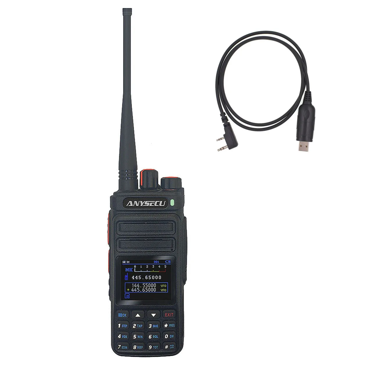 ANYSECU UVF9plus UHF VHF Two Way Radio 10W 6800mAh Dual Band Dual Standby Walkie Talkie Same as TH-R8