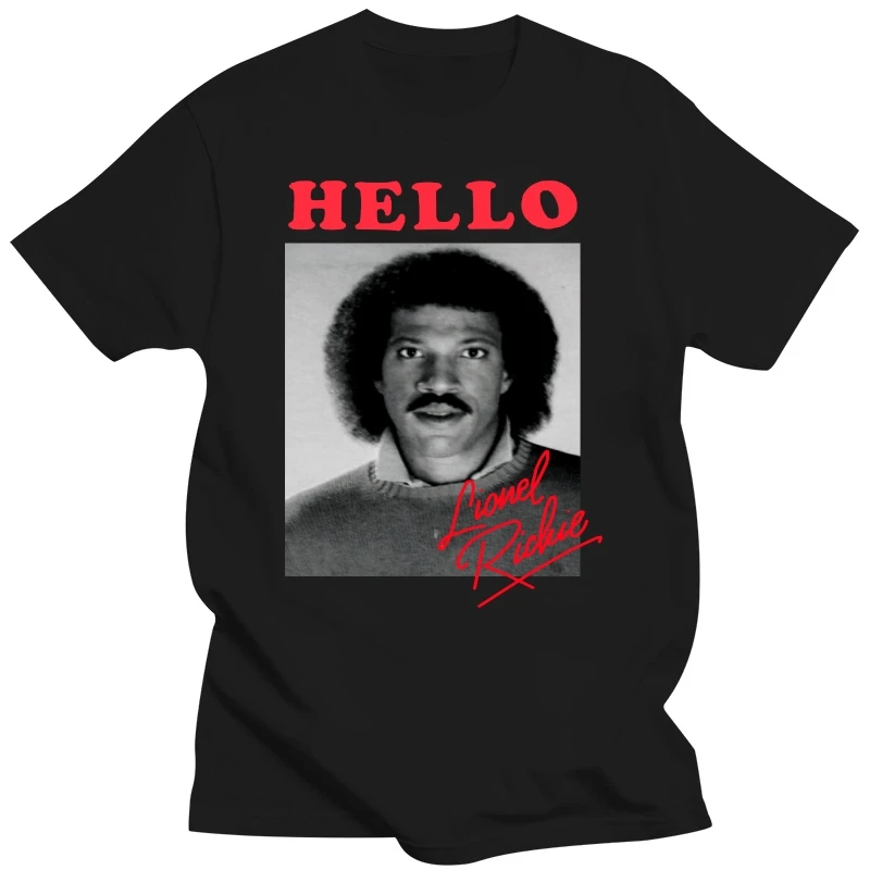 Lionel Richie Hello White T-Shirt NEW