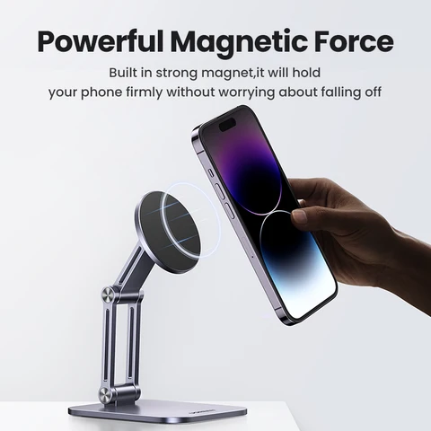 Магнитная подставка UGREEN для телефона iPhone 14, 13, 12, Xiaomi, Samsung, Huawei, алюминиевый держатель для сотового телефона, магнитный держатель для телефона
