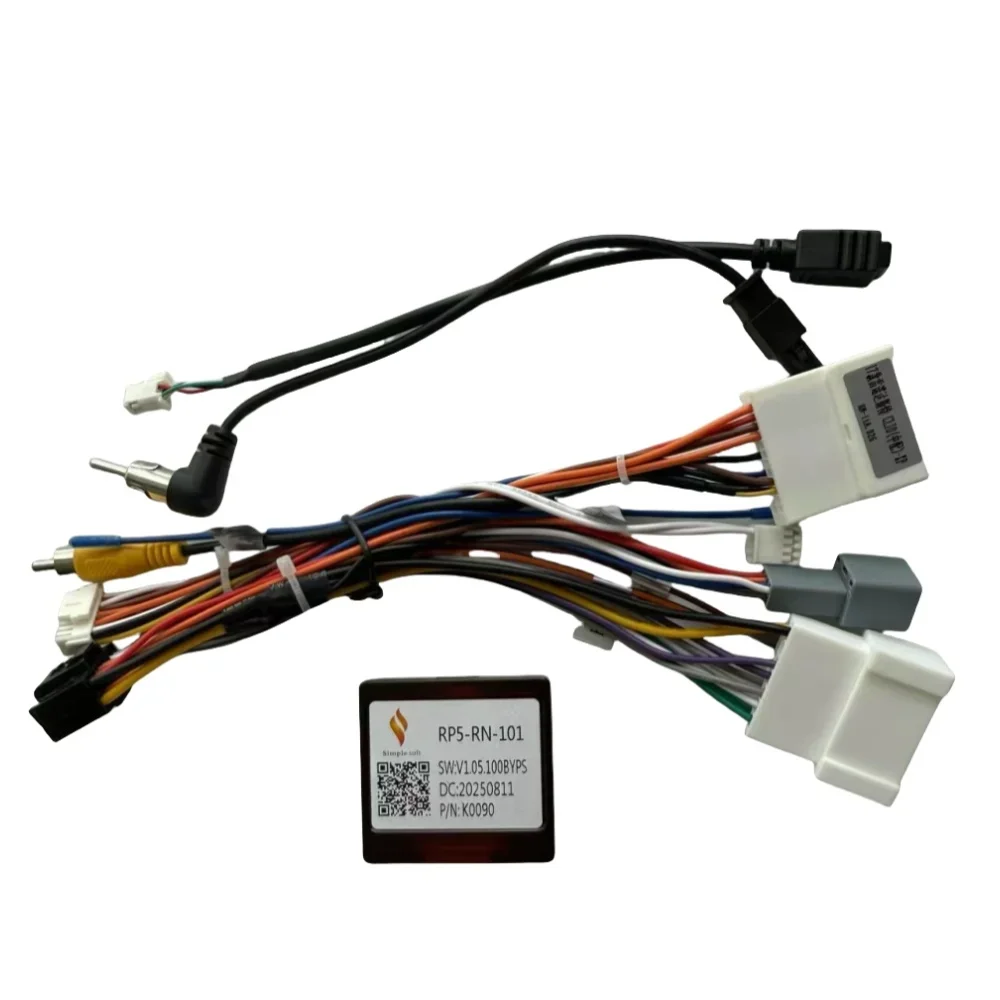 Simple Canbus Box RP5-RN-101 For Renault Dacia/Duster/Clio/Kangoo/Sandero/logan/Captur 2015+ 16 Pin Power Cable Audio Adaptor