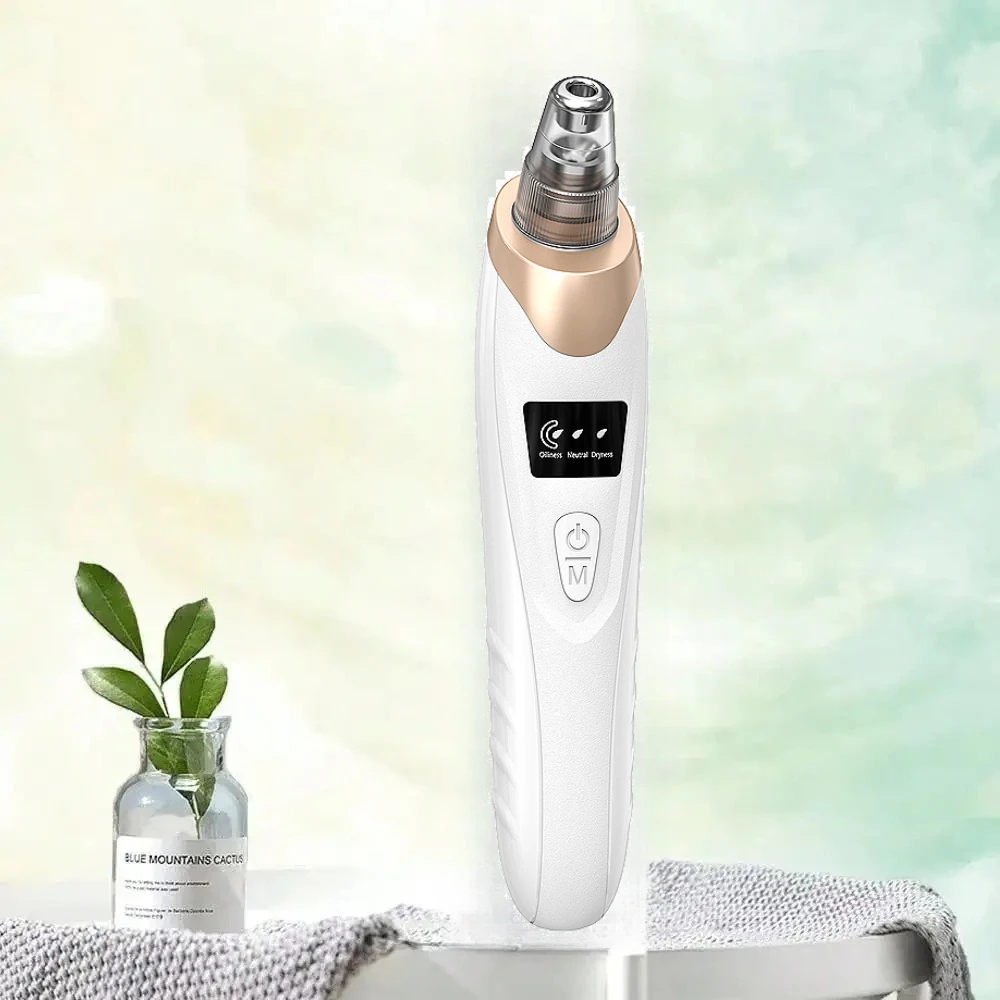 Machine électrique d'épurateur de visage 3 en 1, nettoyeur de pores sous vide, brosse de nettoyage en profondeur pour exfolier les cellules de peau morte