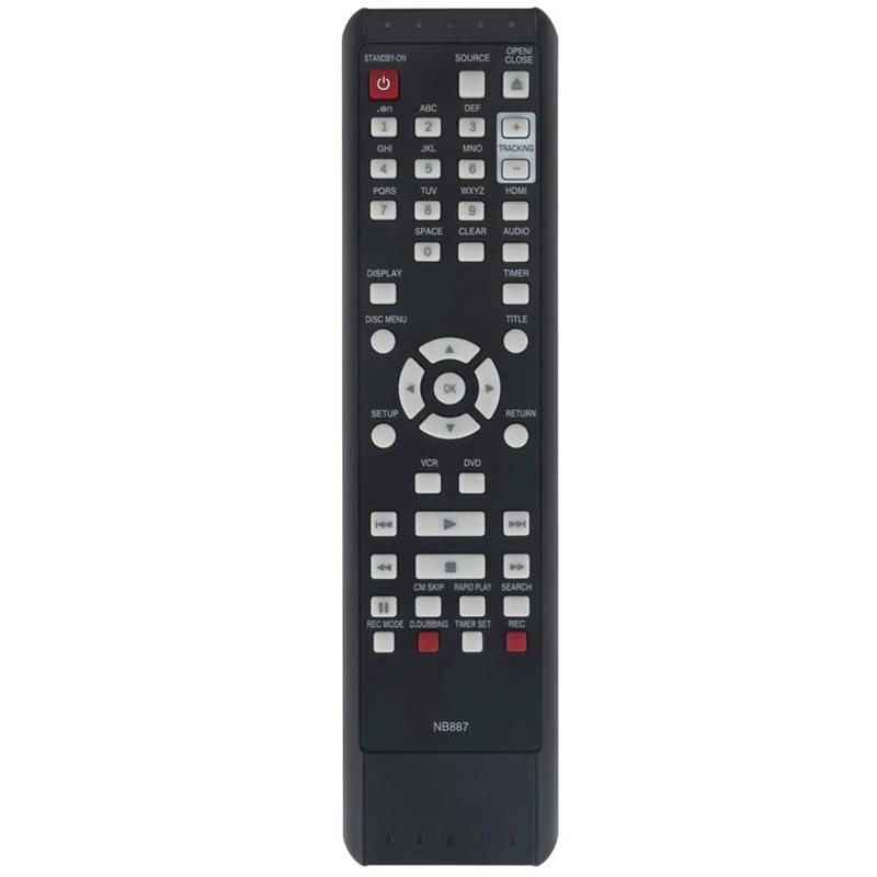 NB887UD NB887 Remote Control Replacement For Magnavox DVD VCR Combo Player ZV427MG9A RZV427MG9 ZV427MG9 RZV427MG9A