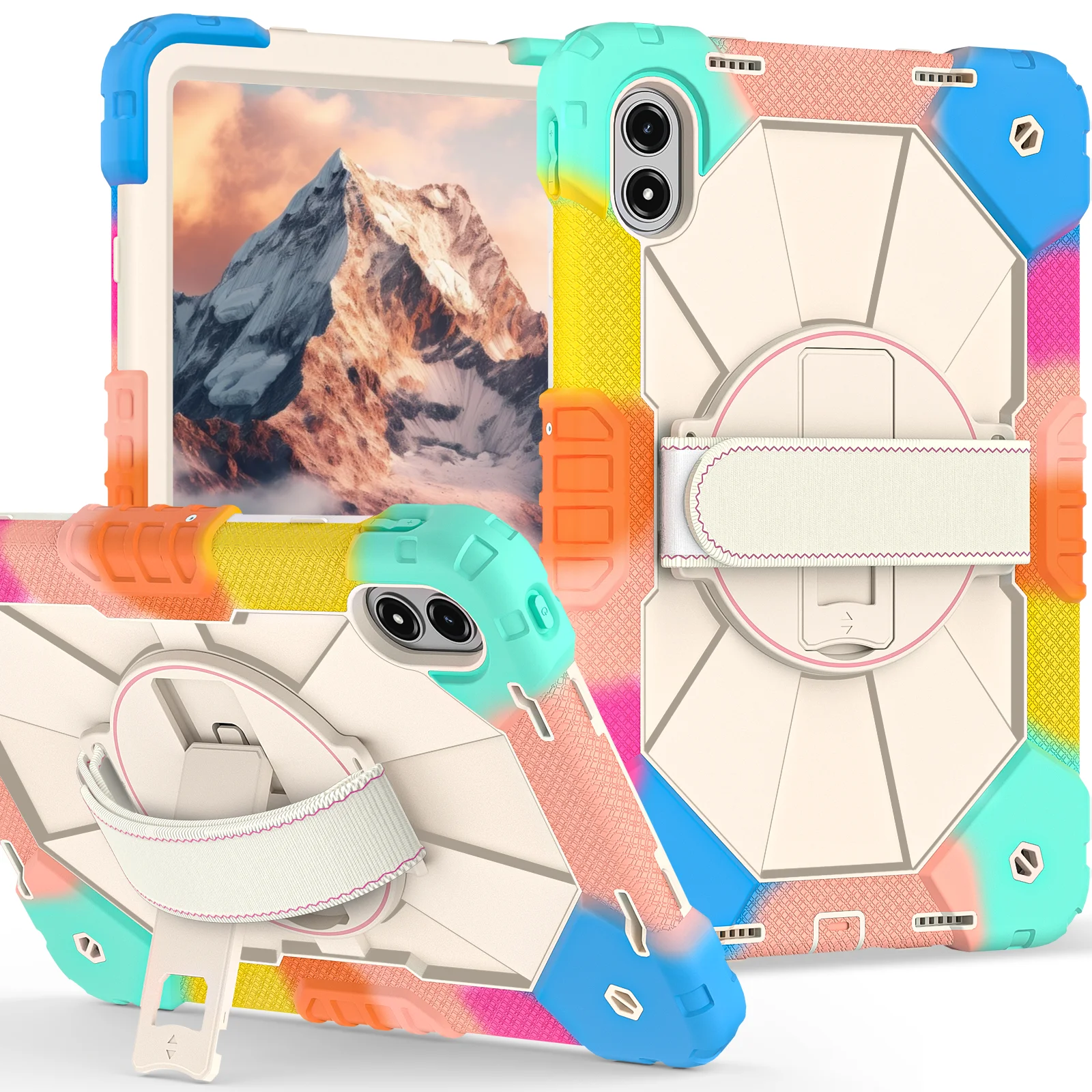 Kickstand Armor Case For Xiaomi Poco Pad M1 Redmi Pad 2 Pro 2025 12.1 2509ARPBDG 25099RP13G 2509BRP2DG Rotating Heavy Duty Cover