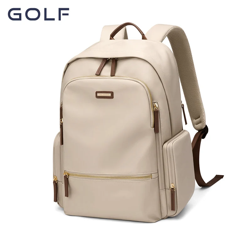 GOLF2023 New Women\'s Backpack Fashion Contrast Color Computer Backpack Leisure Commuting School Bag Female College Students