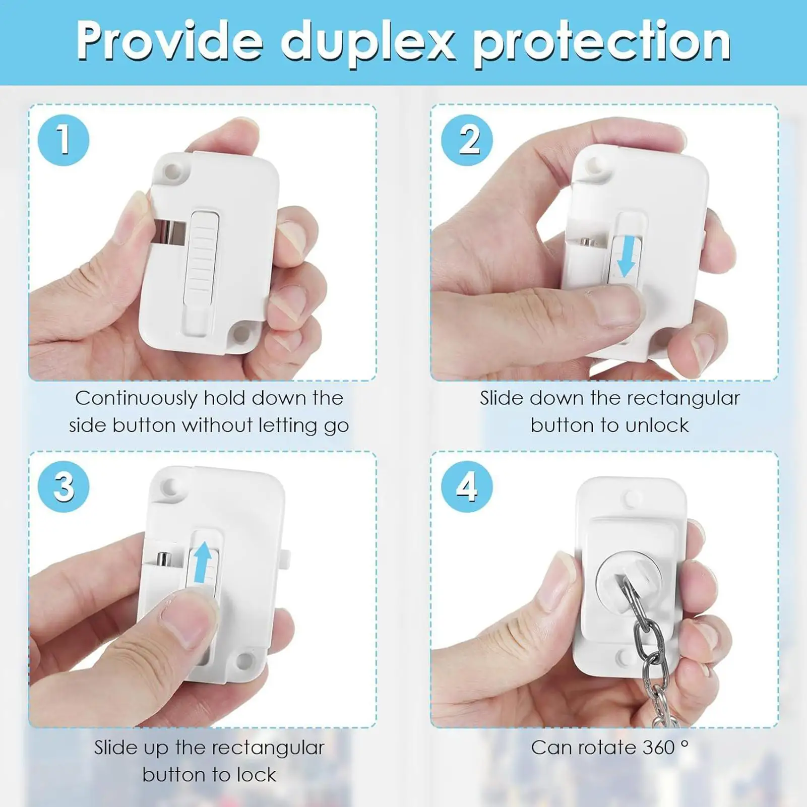 Window Child Safety Locks Window Security Lock Security Latch For Door Cabinet Refrigerator Balcony Apartment Home