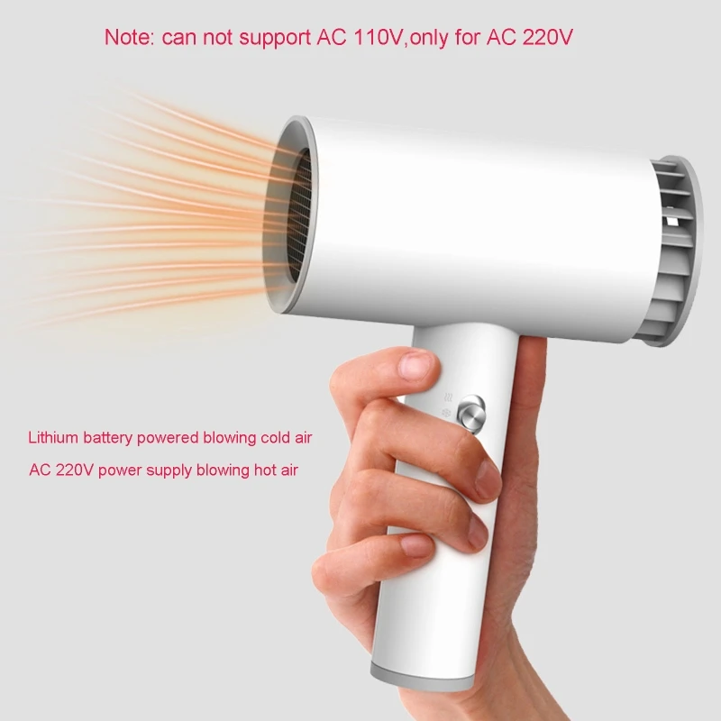 Cordless Hair Dryer Rechargeable Blow Dryer for Outdoor, Camping, Beaches