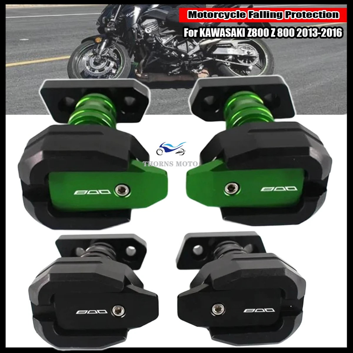 

Для KAWASAKI Z800 Z 800 2013 2014 2015 2016, защитная рамка для мотоцикла, слайдер, обтекатель, защита от ударов