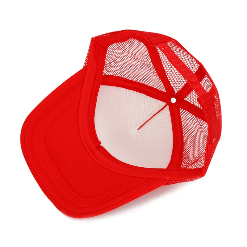 Solid Mesh Baseball Caps DIY Print Letter Summer Outdoor Sun Protection Visor Hats Net Breathable