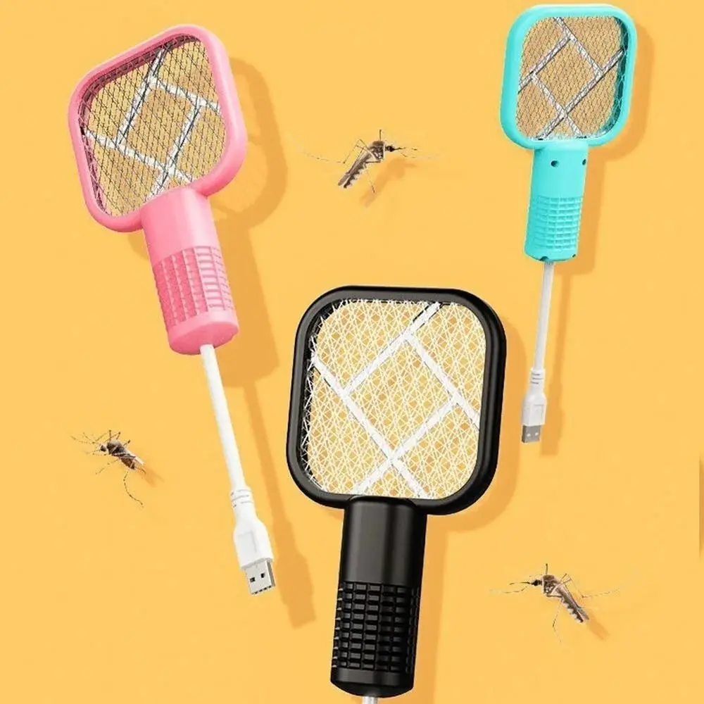 

Electric Mosquito Swatter Mini Insect Racket UV Light Electric Shock Summer Fly Swatters Outdoor Fly Bug Zapper