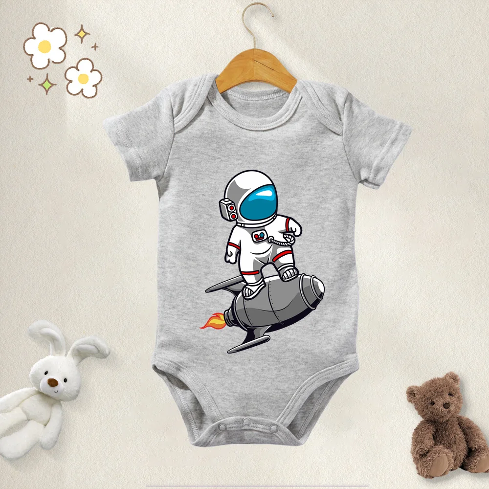 New Style Baby Onesie Boys Girls Romper 100% Cotton Astronaut Cute Print Jumpsuit Infant Clothing Newborn Costume Baby Clothes