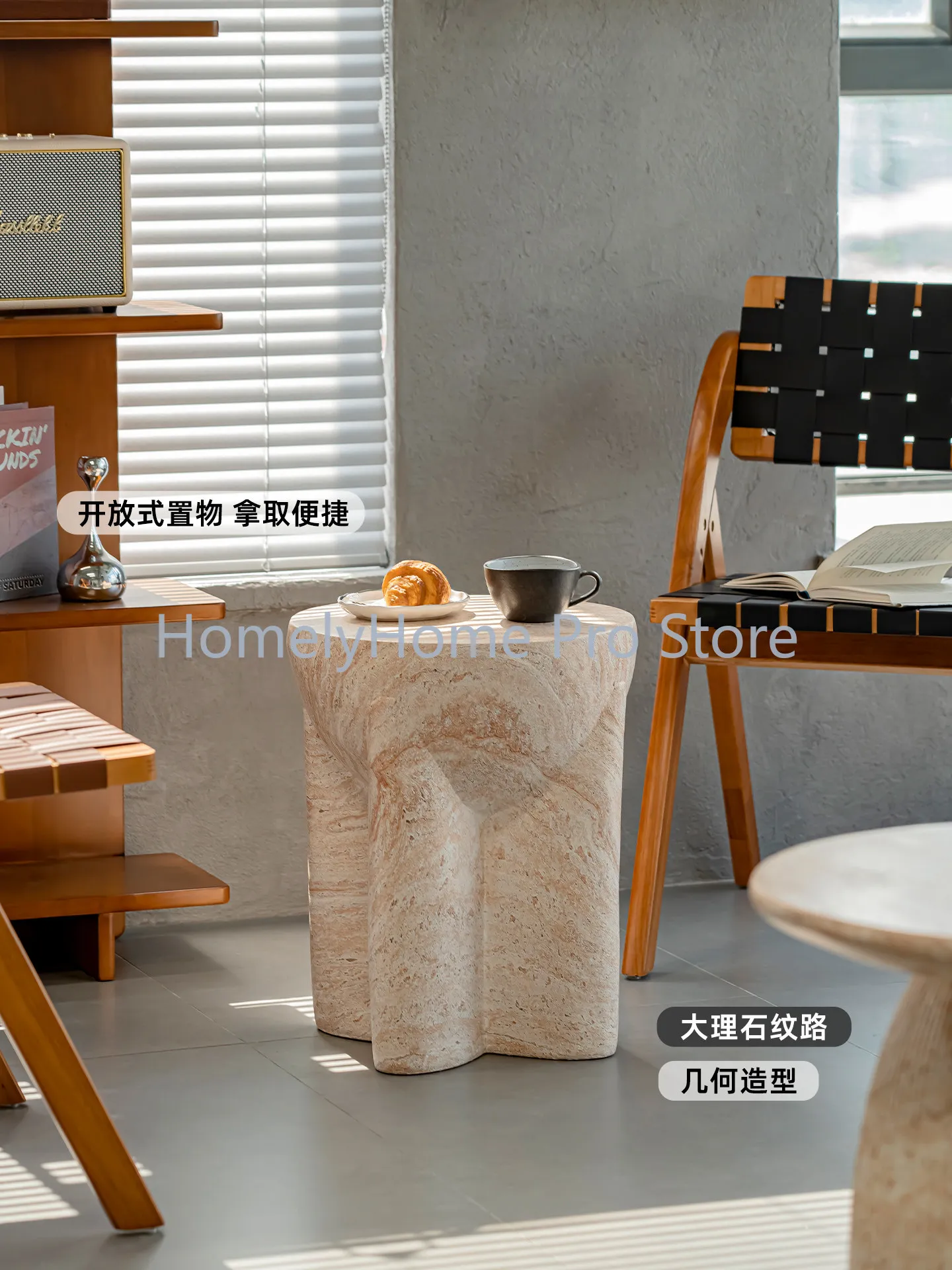 Medieval storage edge a few imitation travertine storage bedside a few household corner tables