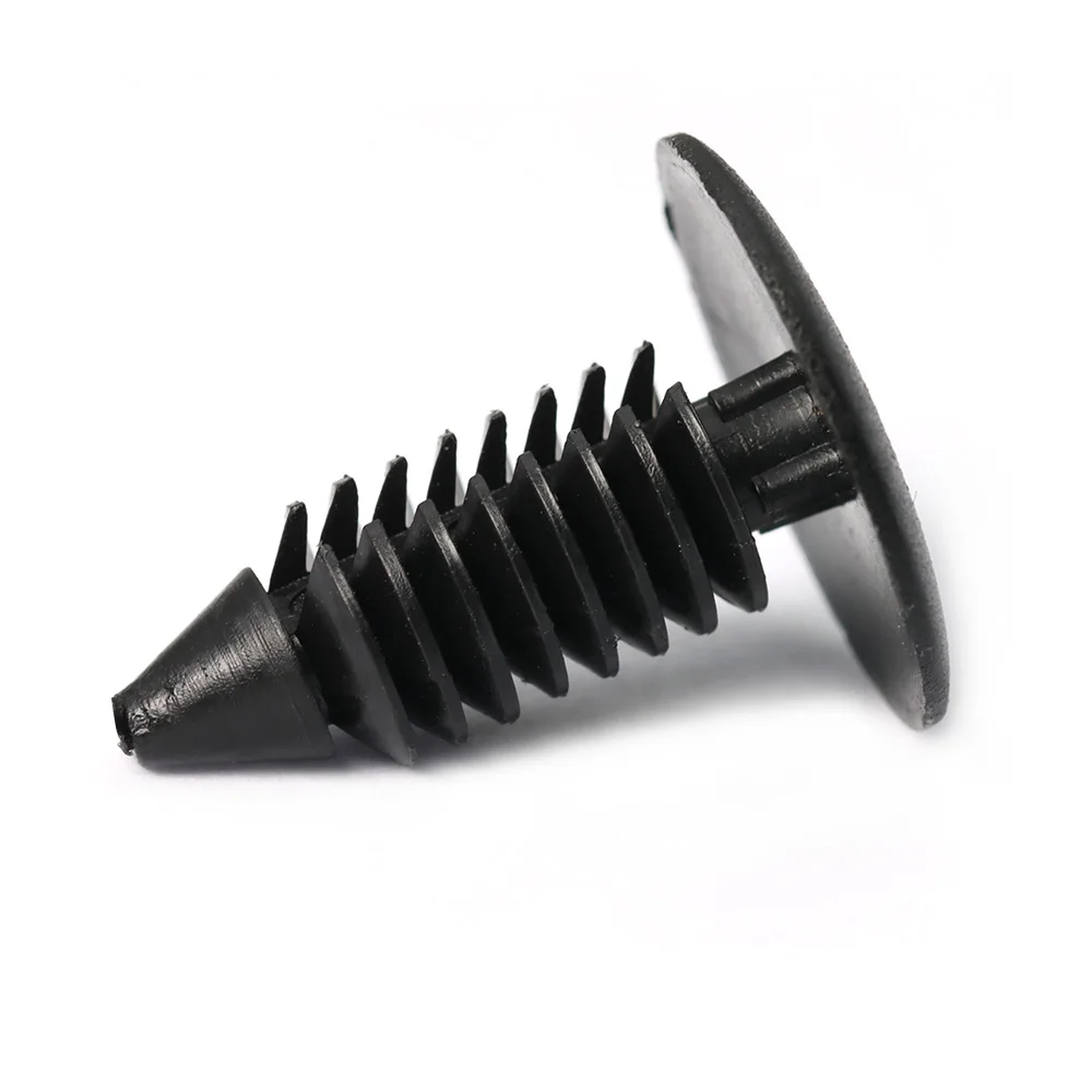 100 Stück 8MM Auto-Befestigungsclips Universelle Kunststoff-Clips für Kotflügel und Stoßstangen Autotür-Zierleisten Stoßstangen-Nieten Clip-Schrauben Befestigungselemente – Detail 5