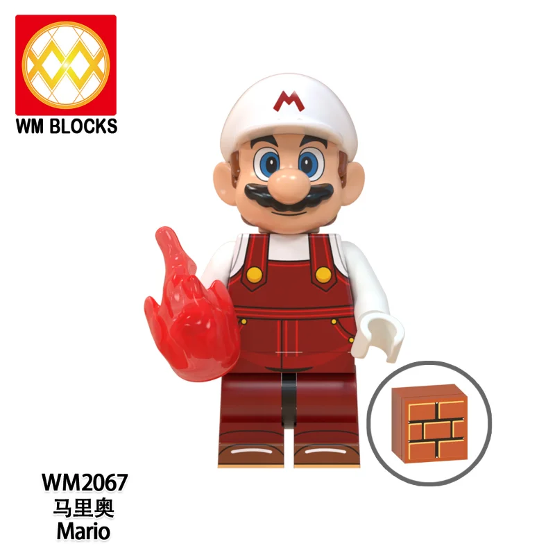 Figura de Super Mario Bros, modelo de dibujos animados, Mini figuras de Anime, juguetes para montar, adornos de escritorio de moda para niños, estatua coleccionable