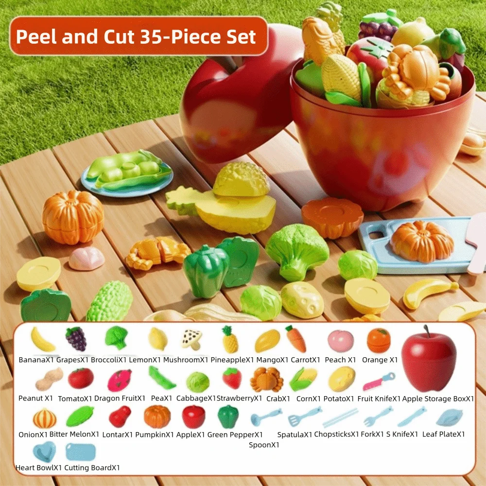محاكاة شريحة الخضار لعبة ممتعة دوريان مضغ الأطفال قطع الفاكهة لعبة تعليمية التفاح التظاهر اللعب لعبة المطبخ