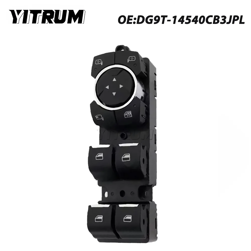 YITRUM DG9T-14540-CCW DG9T-14540-CB3JPL DG9T-14540-AC3JA6 For Ford Mondeo Window Regulator Switch Power Window Control Button