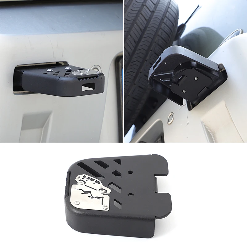 

Углеродистая сталь, черный для Land Rover Defender 90 110 130 2020+, задняя педаль прицепа автомобиля, аксессуары для внешнего украшения автомобиля