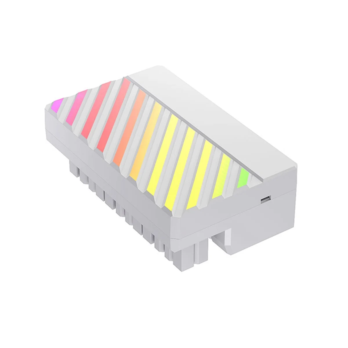 BOFOP ATX 24Pin ARGB Adapter 90°Converter 24PIN RGB Power Cord Adapter for 24PlN Motherboard Power Supply White