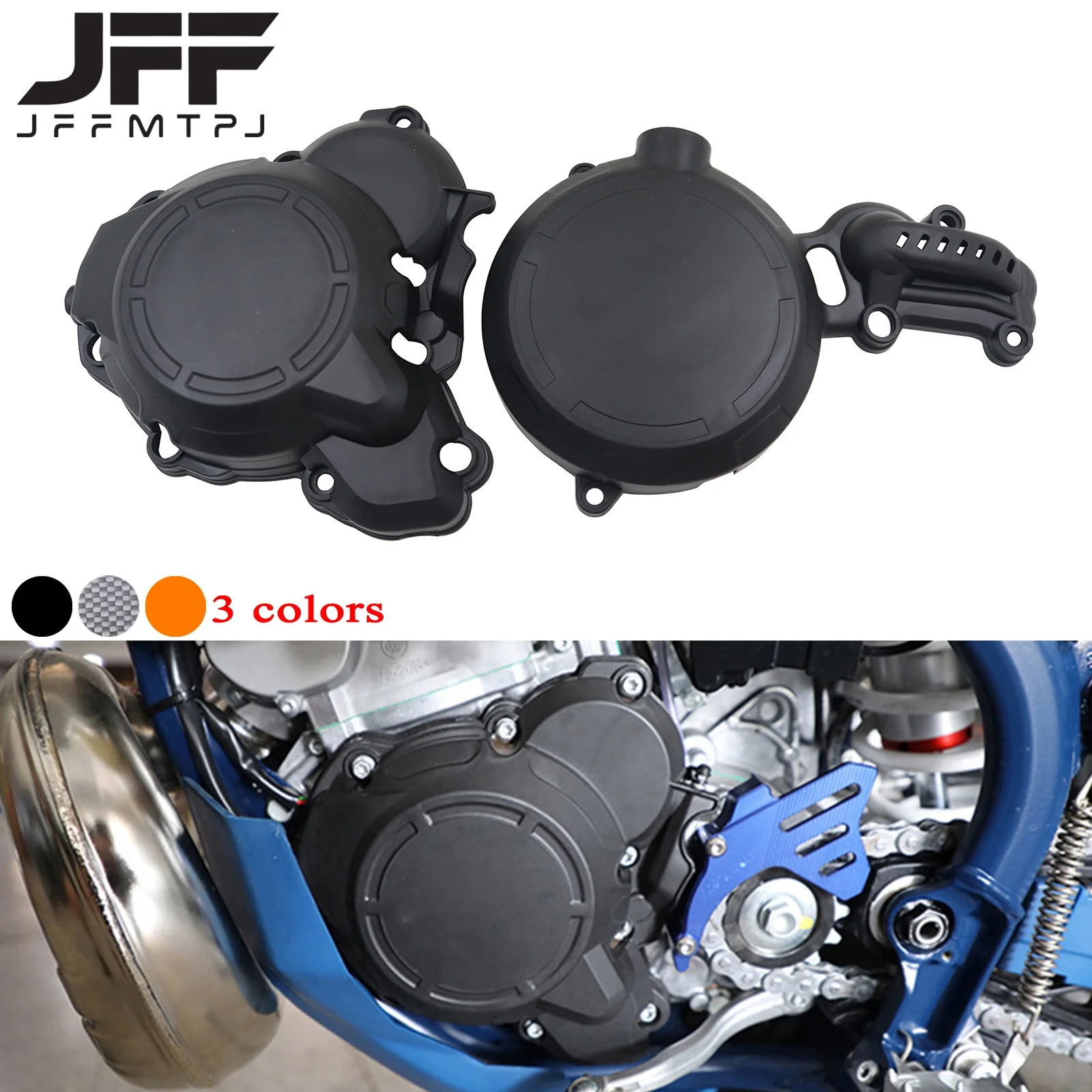 Motorcycle Engine Clutch Guard Water Pump Cover Ignition Protector For HENGJIAN HJMOTO HJZ300 Z300 Enduro Dirt Pit Bike Refit