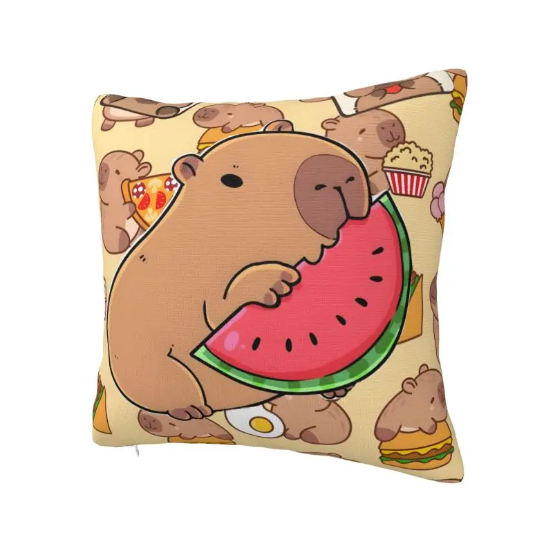 Modern Cute Giant Cavy Capybara Cushion Cover 66*66 cm Velvet Throw Pillow Case Decoration Bedding Sofa Pillowcase