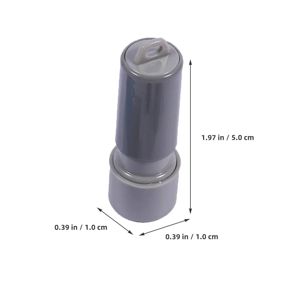 10 Pcs Seal Case Blank Stamps DIY Making Tool Ink Postage with Pad Round Accessory Small