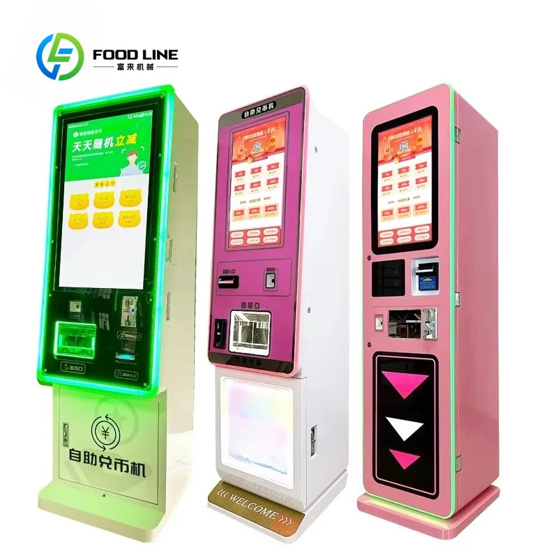 Customized Game Center Coin Exchange Machine Token Coin Bank Bill Changer Automatic Coin Machine Converts Bills To Token