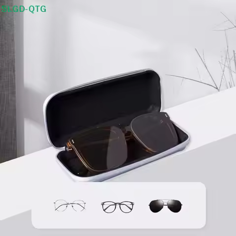 NEW Advanced Creative Trolley Case Glasses Box Men's And Women's Portable Storage Box Simple Myopia Glasses Sunglasses