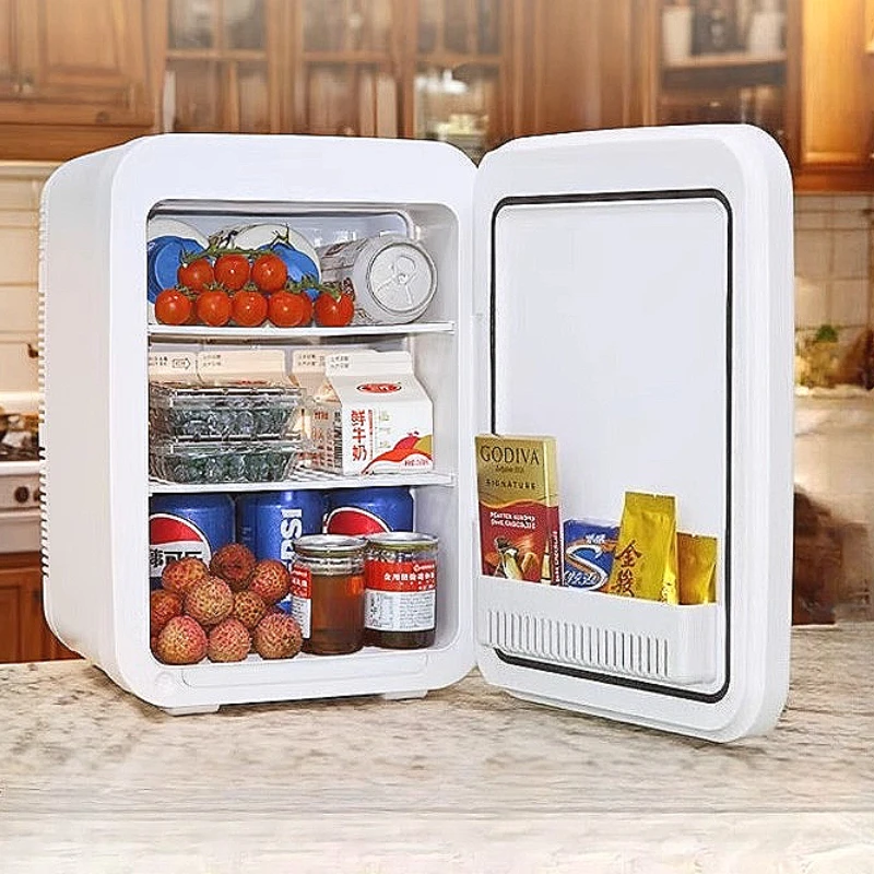 Midea small refrigerator mini car refrigerator home school dormitory hot and cold cosmetics small refrigerator 12V/220V