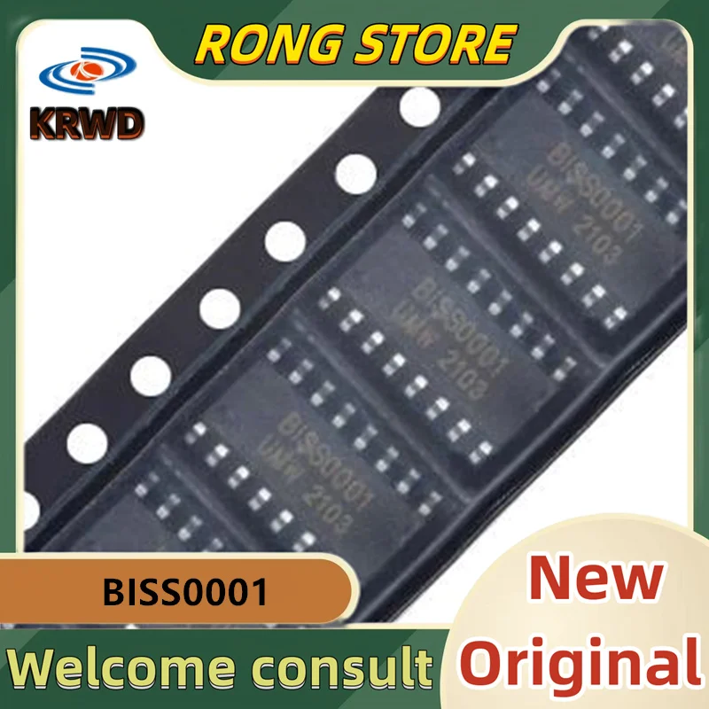 50PCS BISS0001 BISSOOOI New and Original Chip IC BISS0001 SOP-16 Infrared sensor signal processor chip