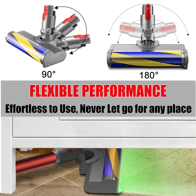 Bürsten kopf für Dyson v7 v8 v10 v11 v15 Hartholz boden bürsten kopf Ersatzteile mit Staub erkennungs licht