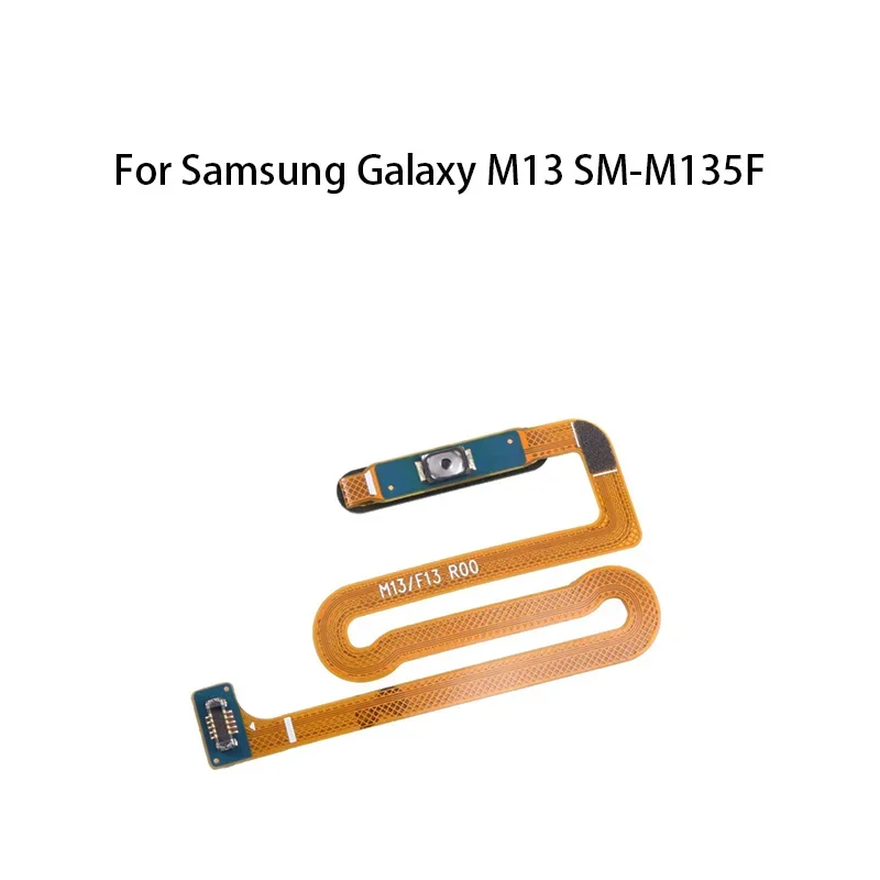 org Power Button Fingerprint Sensor Flex Cable For Samsung Galaxy M13 SM-M135F