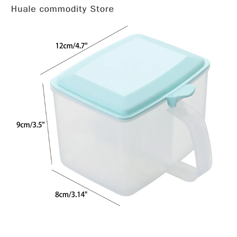 Boîte d'assaisonnement à 2 grilles, couvercle Transparent, pot d'assaisonnement pour sel, poivre, sucre domestique, conteneur de stockage de condiments, Gadgets de cuisine