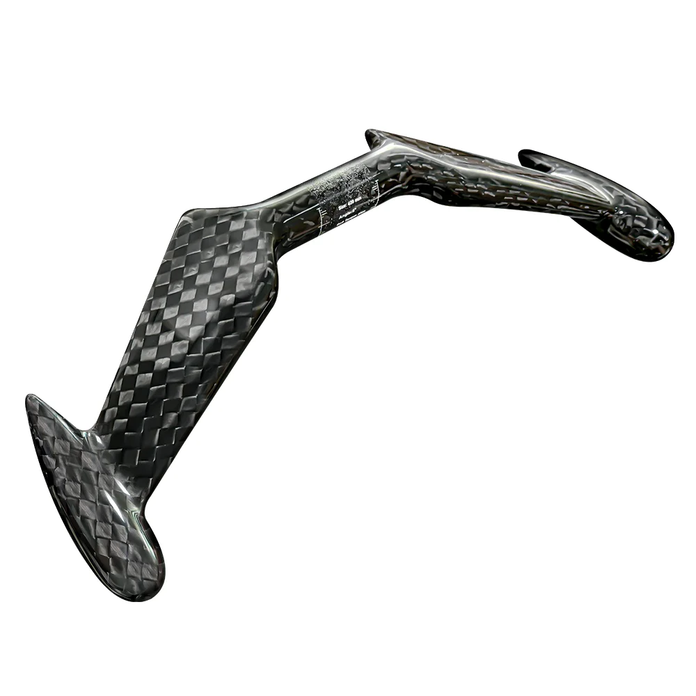 12K Glänzende Hochfeste Professionelle Rennrad-Lenker für Wettkämpfe BALUGOE Carbonfaser Flugzeug-TT-Fahrradlenker