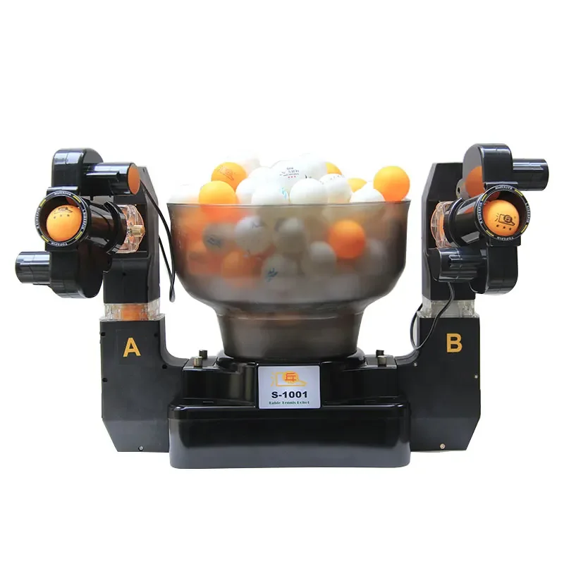 S1001 Automatic table tennis serve robot Two service heads.Two exits.Ping Pong Robot