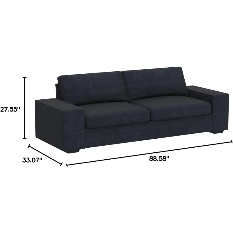 Modern Sofas Couches for Living Room, Loveseat Sofas & couches with Removable Sofa Cushion and Detachable Sofa Cover